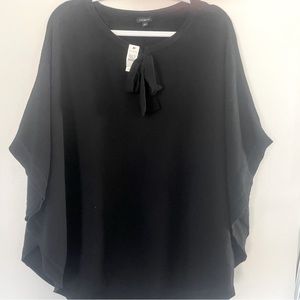 Talbots new with tags over the shoulder shawl with bow. Size large.